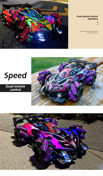 ZWN F1 RC Drift Car With Music Led Lights 2.4G Glove Gesture Radio Remote Control Stunt Cars 4WD Electric Children Toy vs Wltoys-EXPROTAS