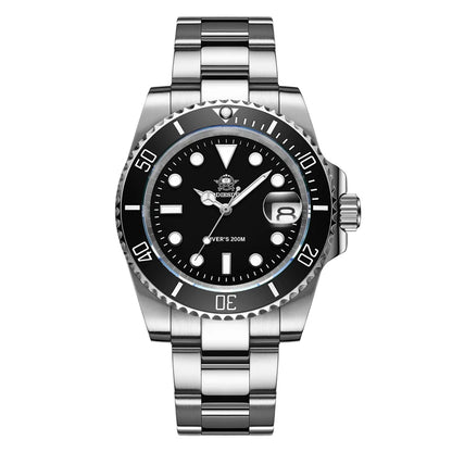 Addiesdive Stainless Steel Watch Men Luxury Quartz Waterproof Business Leisure