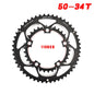 GOLDIX 110BCD Double Chainring 50-34T for Road Bike Crankset, 9/10/11 Speed Folding Bike