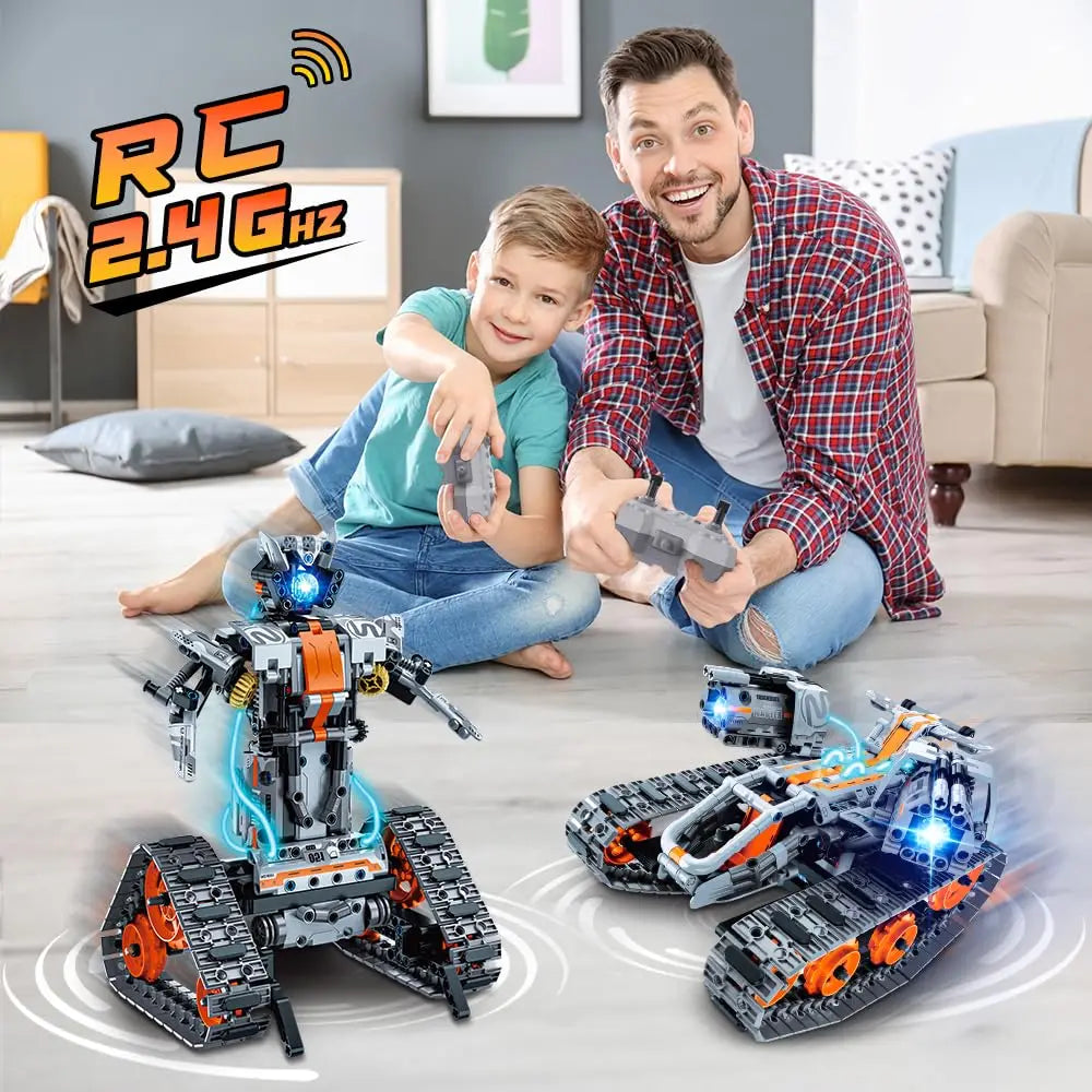 724Pcs Technical Programming RC Robot Building Toy City Racing Car