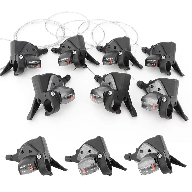 MicroNEW Mountain Bike Rear Derailleur 3x7 3x8 3x9 3x10 3x11 Speed with Internal Shift Cable MTB Bicycle Front Shifter