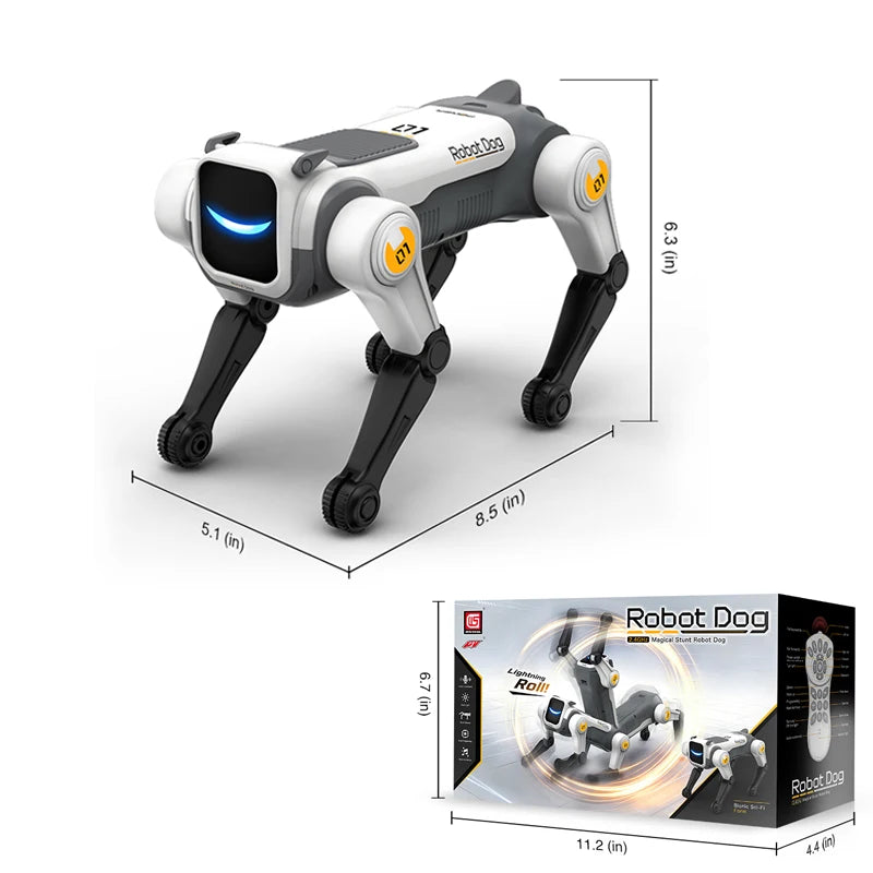 Smart RC Pet Remote Dog Toy Dancing Voice Control Robot for Kids Age 8+