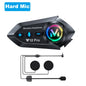 Y12 Pro Motorcycle Helmet Bluetooth Intercom Headset 500m IP56 Music Share