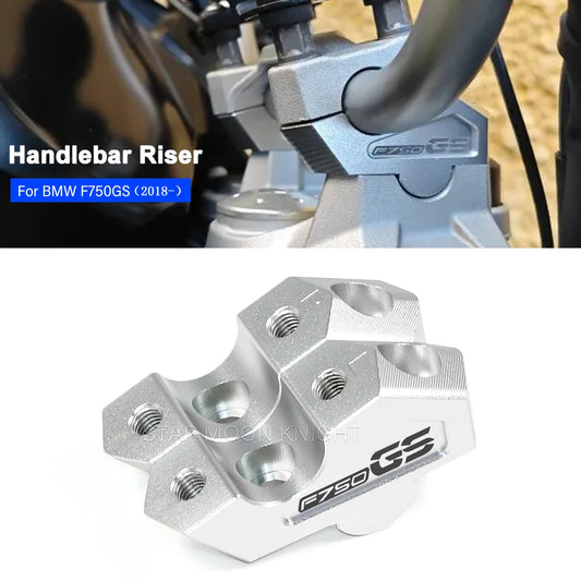 Motorcycle Handlebar Riser For BMW F750GS F 750 GS 2018 2019 2020 2021 2022 2023 2024- Handle Bar Raisers Up And Backwards-EXPROTAS