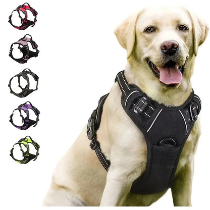 For Dogs Leather Collars Harness Vests Leash Puppy Accessories