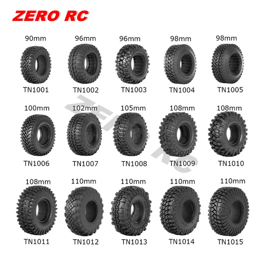 1.9" Crawler Tire for 1/10 RC Car Axial Traxxas D90 SCX10 Wheels