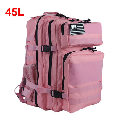 25L 45L Camping Hiking Backpack Tactical Bag Molle Patches Travel 900D Men Women Men Outdoor Ruckdack Shoulder Travel Gym Pack-EXPROTAS