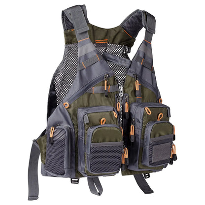 Breathable Fly Fishing Vest Adjustable Outdoor Tackle Storage Waistcoat