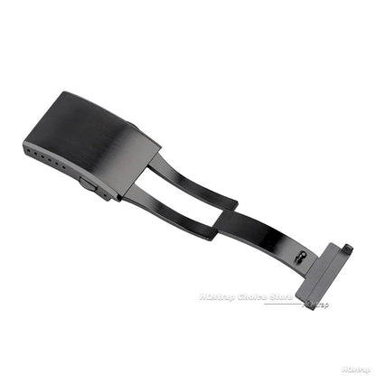 Stainless Steel Deployment Clasp for Seiko Watch Band 18mm 20mm 22mm Silver