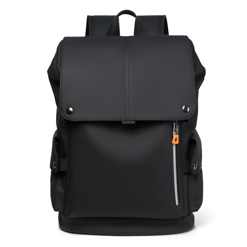 Waterproof PU Leather Laptop Backpack Business Large Capacity USB Charging - EXPROTAS