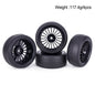 4PCS Pre-Glued RC Wheels Tyres 65x26mm 12mm Hex for TT01 TT02 XV01