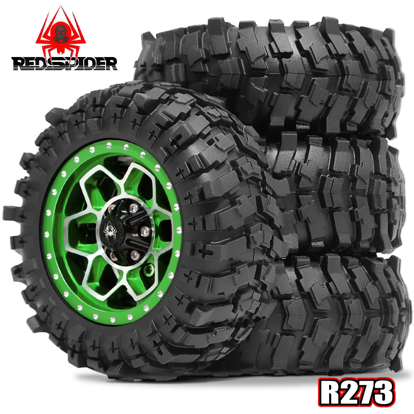 1.9 Beadlock Wheels & 88mm Tires for 1/12 RC Crawler MJX H12Y MN128 LC79
