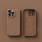 Liquid Silicone MagSafe Case for iPhone 11-17 Air Pro Max Plus Matte Cover