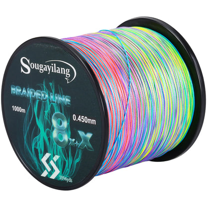Sougayilang 8-Strand Braided Fishing Line 300/500/1000m PE Carp Line