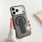 Matte Clear MagSafe Card Holder Case for iPhone 13-17 Pro Max Shockproof
