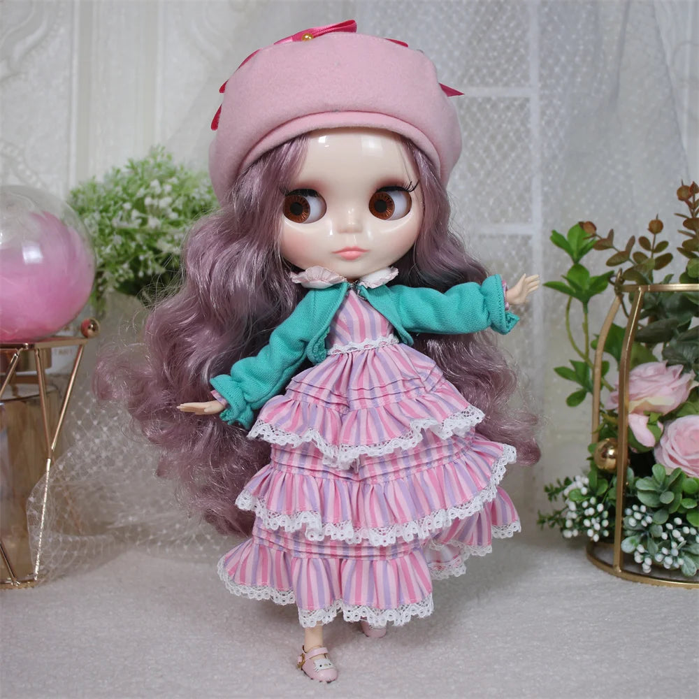 ICY DBS Blythe Doll White Skin Joint Body Long Colourful Hair Glossy Face