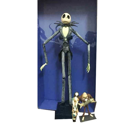 The Nightmare Before Christmas Jack Skellington Action Figure 12 Face Jack Jack Chair Special Version Model Toy Hallowen Present-EXPROTAS