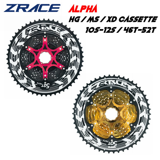 ZRACE ALPHA MTB Cassette 10–12 Speed HG/MS/XD Freehub 46T 50T 52T