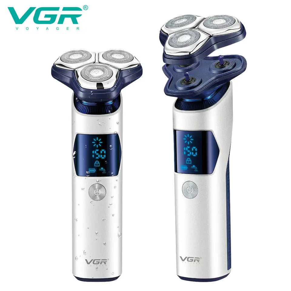 Electric Shaver Men VGR Cordless Foil Beard Razor Rechargeable Shaving Machine