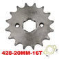 Chain 428# 17mm 20MM 10t 11T 12t 13T 14T 15t 16t 17T 18t 19T Motorcycle Sprocket