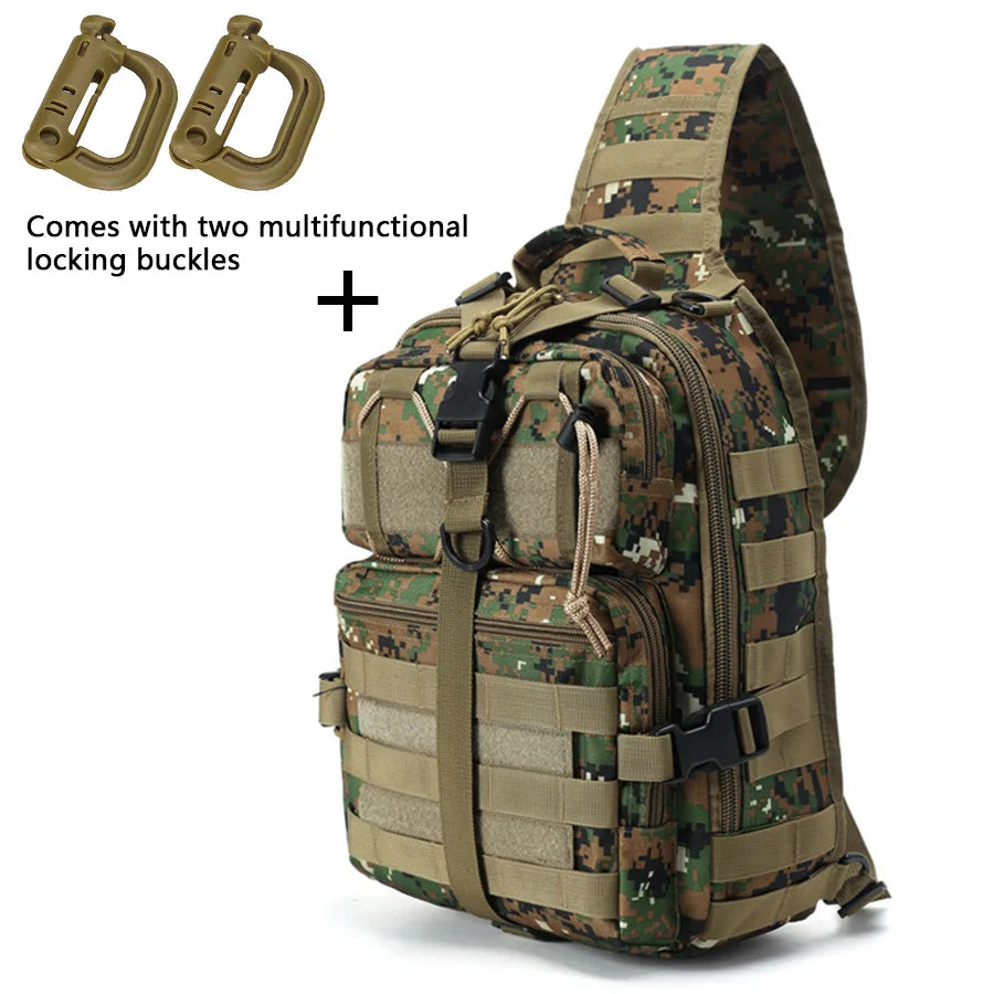 Large Chest Bag Outdoor Waterproof Crossbody Photography Camouflage