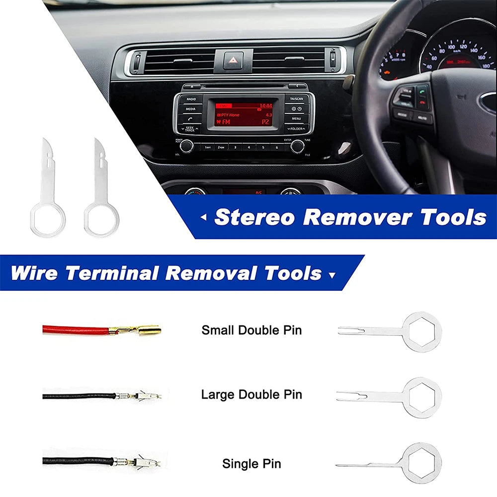 5Pcs Car Trim Clip Removal Panel Fastener Pry Tools Set for Auto Dash