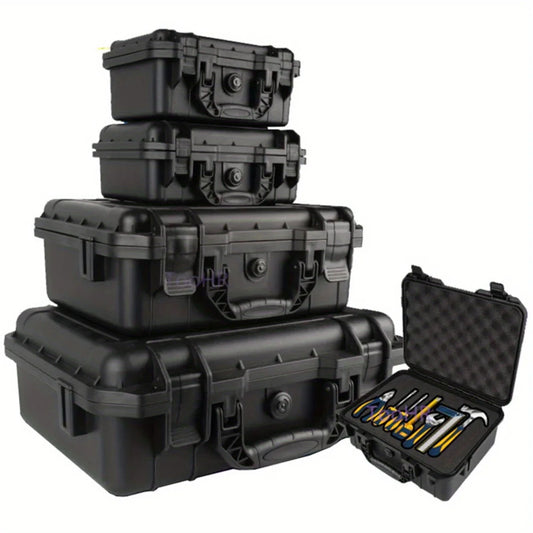 1pc Waterproof Hard Carry Case Bag Tool Case With Pre-cut Sponge Storage Box Safety Protector Organizer Hardware Toolbox-EXPROTAS
