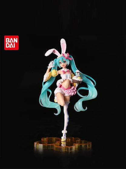 23CM Hatsune Miku Anime Figure Kawaii Pvc Model Doll Action Figurals Rabbit ears Collect ornaments Christmas Toys gifts-EXPROTAS