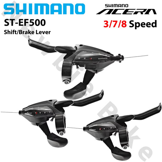 Shimano Brake Shifter Lever Set 3x7 3x8 Speed with Gear Display Compatible with Shimano ST-EF500