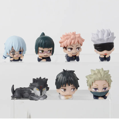Jujutsu Kaisen 7pcs Anime Figure Set Gojo Yuji Megumi Nobara Sukuna Geto - EXPROTAS