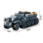 WW2 German 222 Armoured Vehicle Building Blocks Tank Brick Toy Set