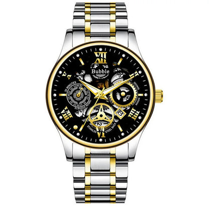 UTHAI L93 Watch For Men Trendy High end Light Luxury Versatile Quartz Watches Waterproof Roman Hollow Male's Clock Watch-EXPROTAS