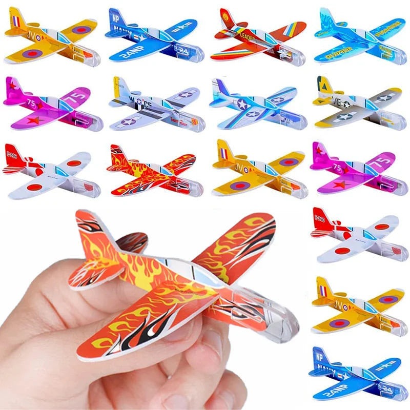 50Pcs Foam Gliders Toys Outdoor Paper Planes for Kids Party Favors