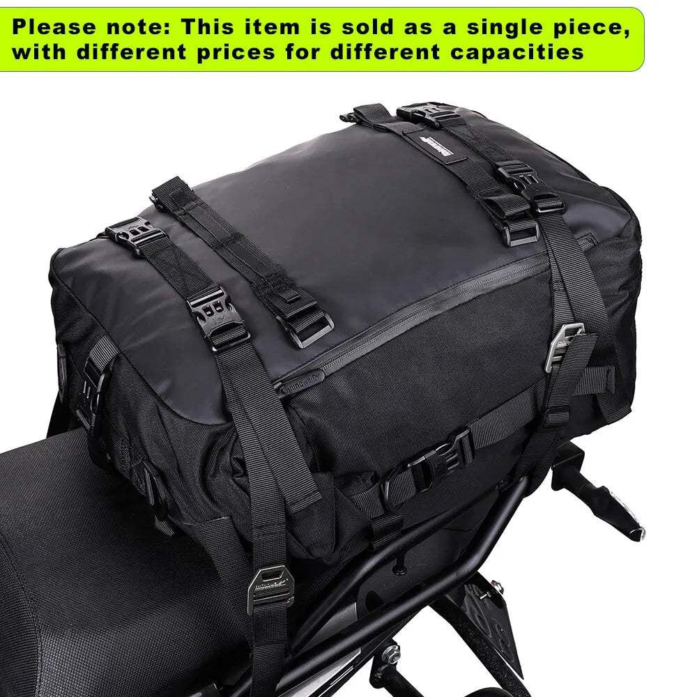 Rhinowalk Motorcycle Rear Seat Bag 10L Or 20L Or 30L Waterproof Saddle Side Bag Luggage Pack MultiFunction Shoulder Bag Backpack-EXPROTAS
