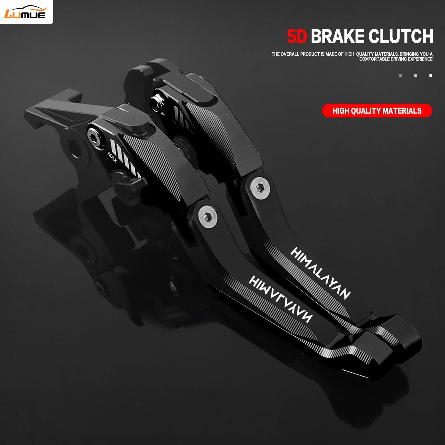 5D CNC Aluminum Foldable Motorcycle Brakes Levers Set for Himalayan 450 2023