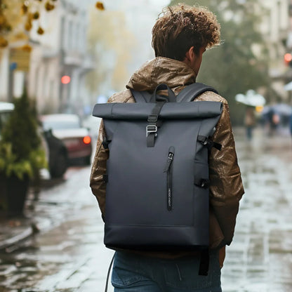 USB Port Backpack Men Large Capacity Waterproof 15.6 Inch Travel Bag