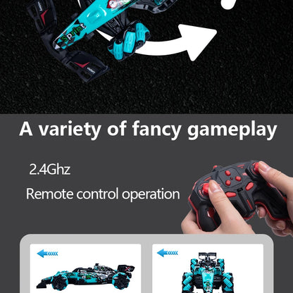ZWN F1 RC Drift Car With Music Led Lights 2.4G Glove Gesture Radio Remote Control Stunt Cars 4WD Electric Children Toy vs Wltoys-EXPROTAS