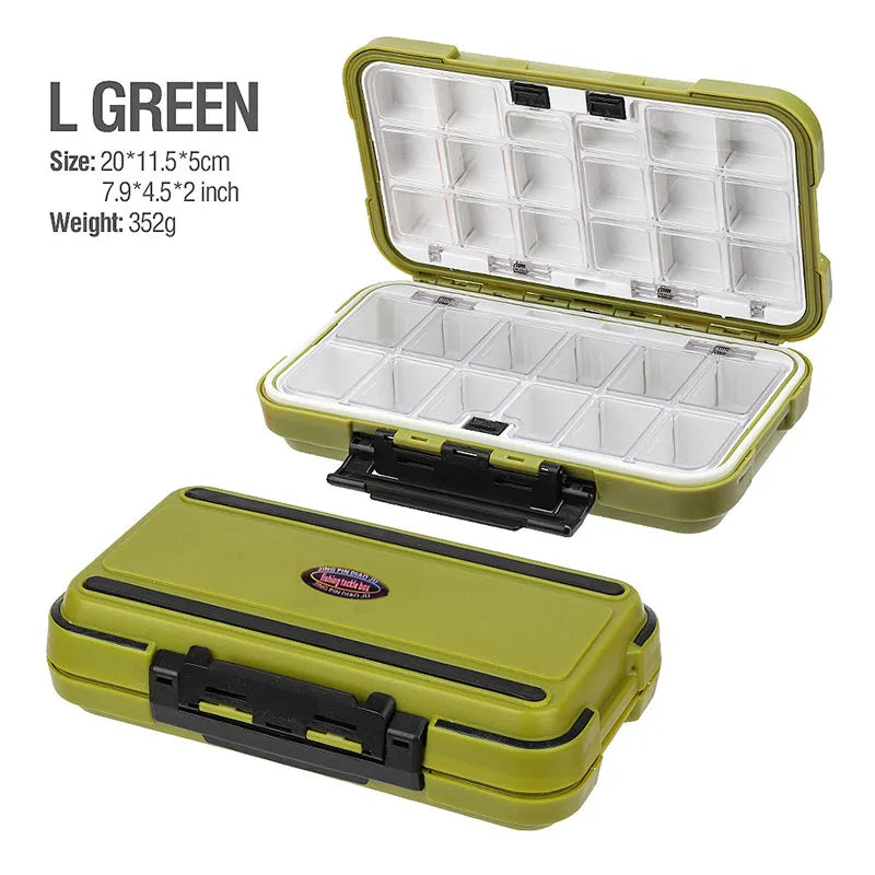 Waterproof Fishing Tackle Box Hook Lure Bait Storage Organizer Case