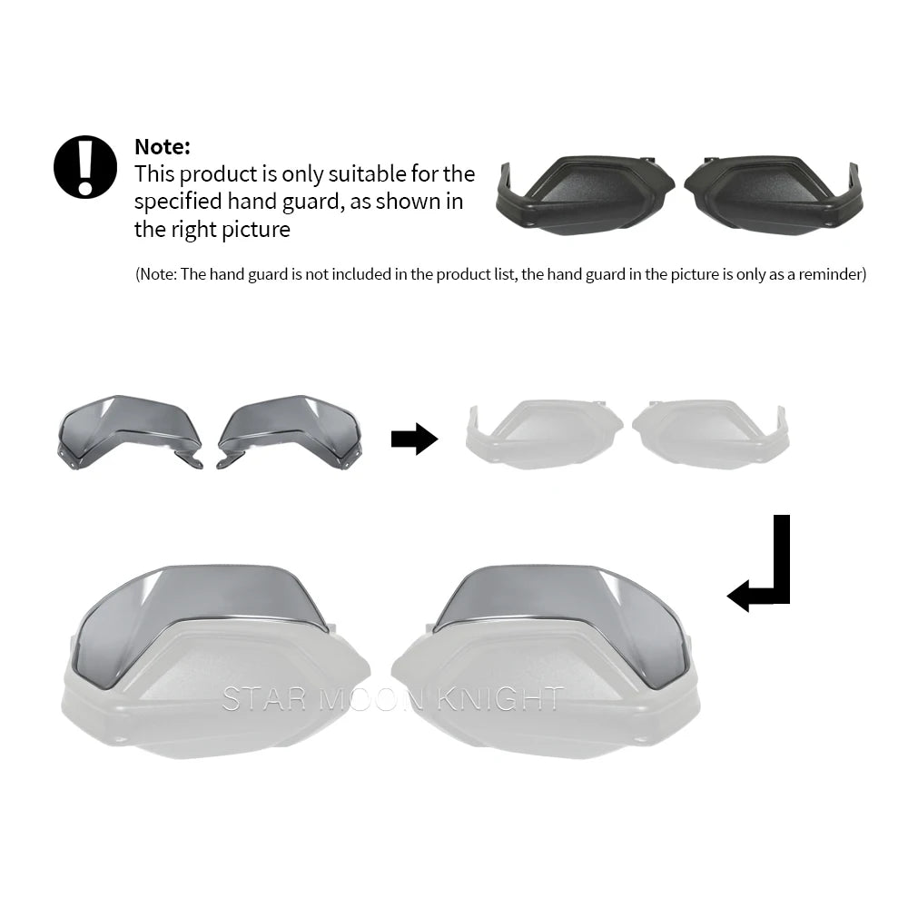 Handguard Wind Deflector Extensions for Triumph Tiger 1200 GT Rally Pro 2022-2025