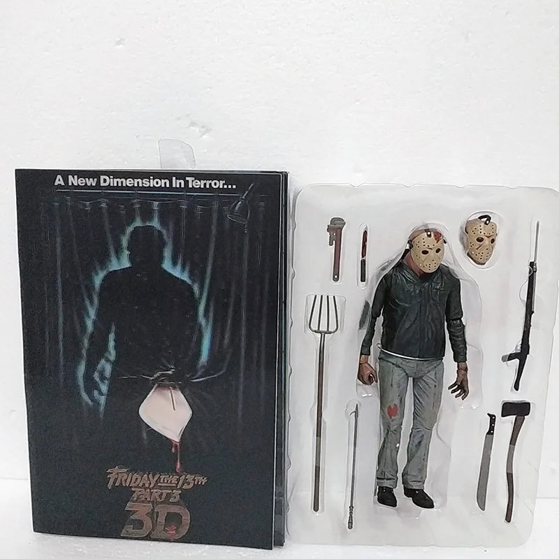 NECA Friday The 13th Figure Toys Freddy Jason Voorhees Blood Action Figure Jason Collectible Model Christmas Halloween Gifts-EXPROTAS