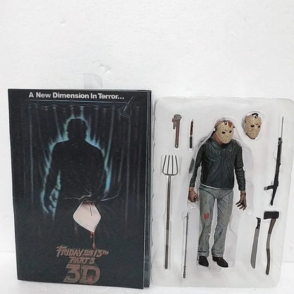 NECA Friday The 13th Figure Toys Freddy Jason Voorhees Blood Action Figure Jason Collectible Model Christmas Halloween Gifts-EXPROTAS
