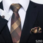 EXPROTAS Tie Pocket Square 8cm Wedding Formal Men’s Accessories