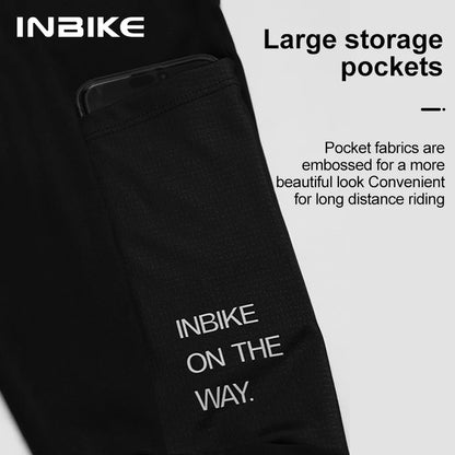 Thermal Fleece Cycling Bib Tights INBIKE Mens 3D Padded Winter MTB Road