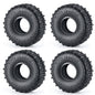 YEAHRUN 4Pcs 1.0inch Soft Rubber Wheel Tires 50/54/58/62/64/65mm for TRX-4M 1/18 Axial SCX24 1/24 RC Crawler Car Upgrade Parts-EXPROTAS