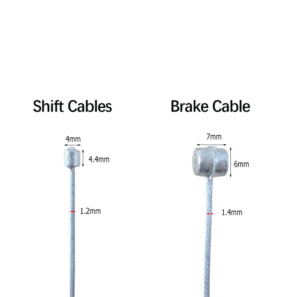 5Pcs 2M Gear Shift Cable Stainless Steel Brake Wire for MTB Road Bike