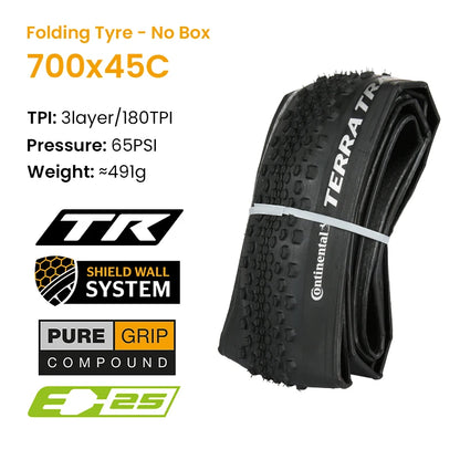 700x40C 45C 50C Continental Terra Trail Tubeless Gravel Folding Tyre