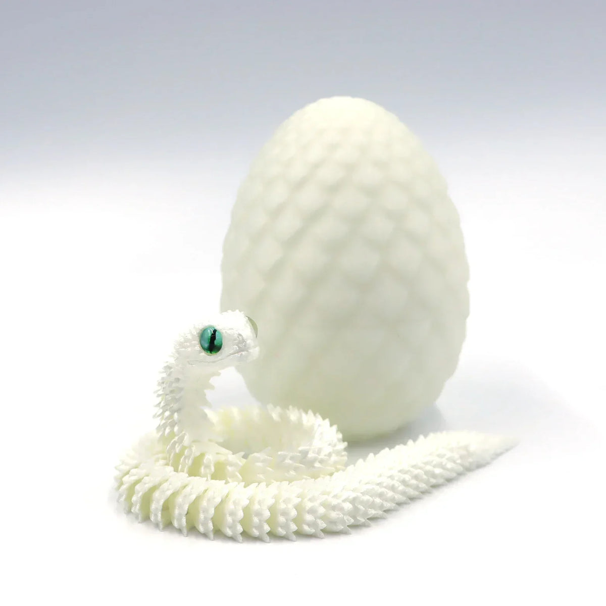 3D Printed Snake Egg Figure Toy Anime Creative Stress Relief Ornament