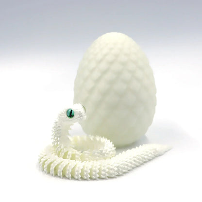 3D Printed Snake Egg Figure Toy Anime Creative Stress Relief Ornament