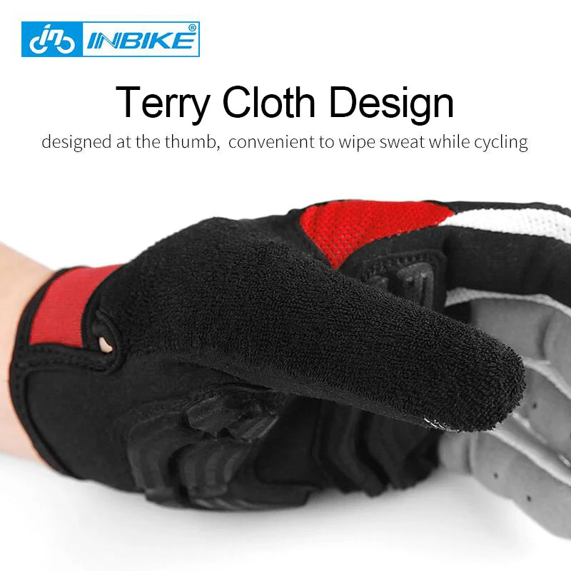 MTB Full Finger Bike Gloves INBIKE Touchscreen Cycling Gloves Men Women