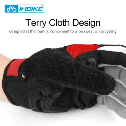 MTB Full Finger Bike Gloves INBIKE Touchscreen Cycling Gloves Men Women